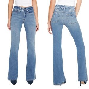 Good American Good Legs Flare Jean Indigo456